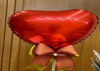 Balão bubble ou coração metalizado sem personalização (1)